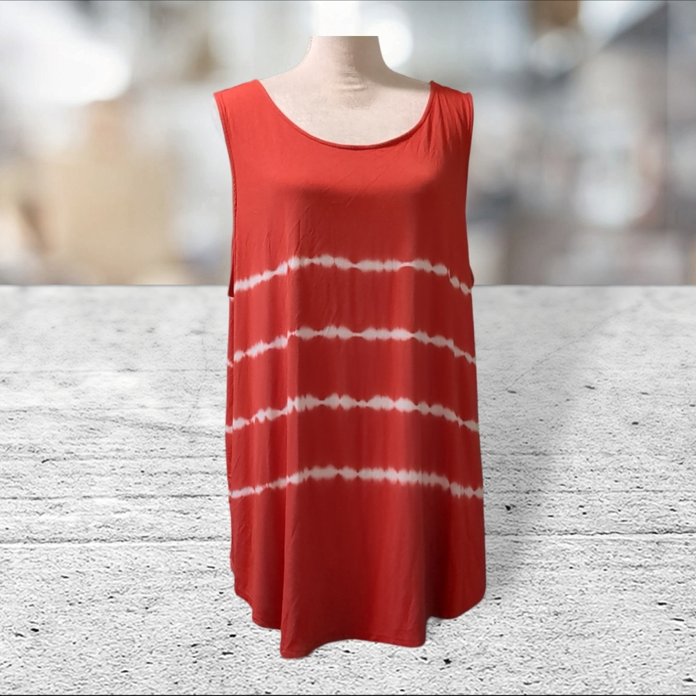 NWT old navy burnt orange/rust color tie dye look tank size XXL